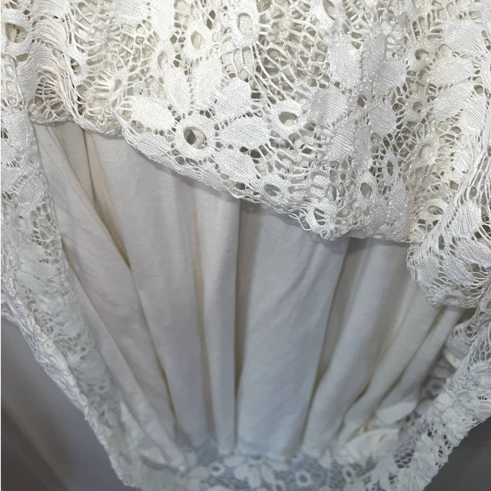 2/$15 sale! Ginger G white lace tank swing dress size L - Picture 3 of 6